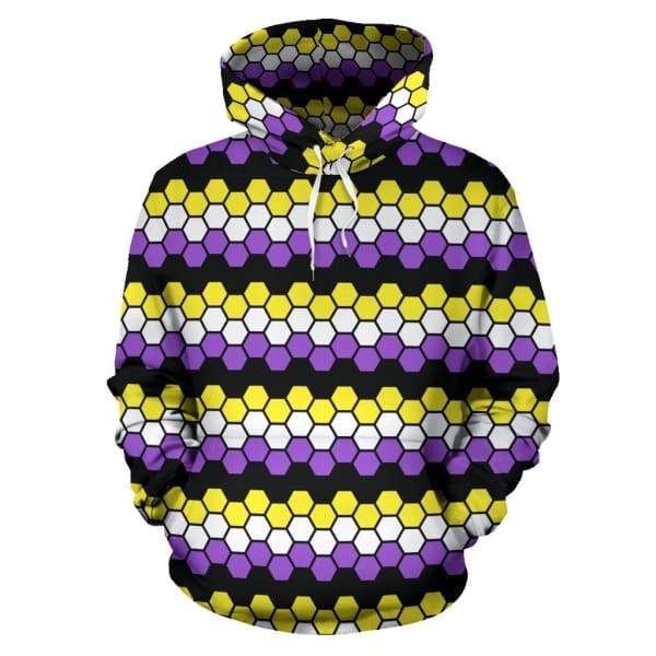All Over Hoodie - Non Binary Honeycomb