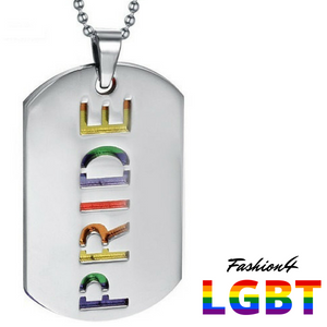 Double Dog Tag - Lgbt Flag & Pride Necklace