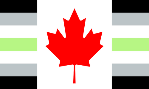 Flag Agender Canada