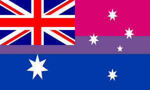 Flag Bisexual Australia