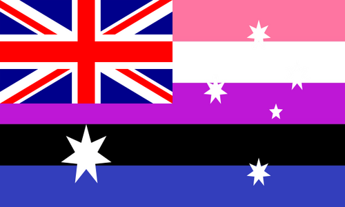 Flag Genderfluid Australia