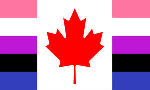 Flag Genderfluid Canada