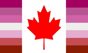 Flag Lesbian Canada