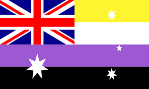 Flag Non Binary Australia