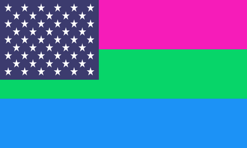 Flag Polysexual Usa