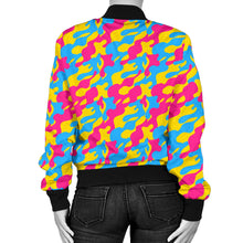 Women's Bomber Jacket - Pansexual Camouflage