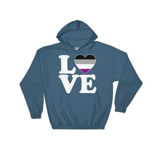 Hooded Sweatshirt - Ace Love & Heart Indigo Blue / S