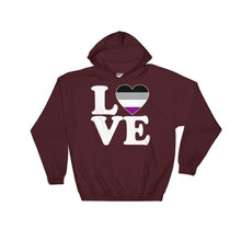 Hooded Sweatshirt - Ace Love & Heart Maroon / S