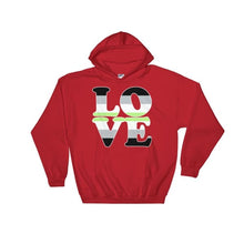 Hooded Sweatshirt - Agender Love Red / S