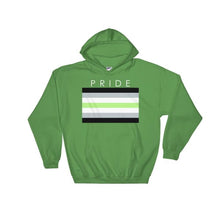 Hooded Sweatshirt - Agender Pride Irish Green / S