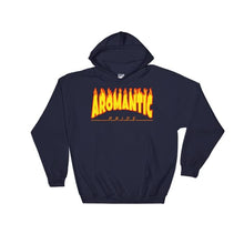 Hooded Sweatshirt - Aromantic Flames Navy / S