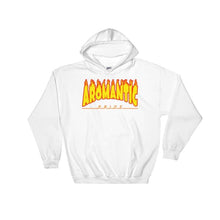 Hooded Sweatshirt - Aromantic Flames White / S