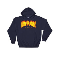 Hooded Sweatshirt - Bear Pride Flames Navy / S