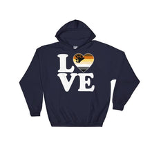 Hooded Sweatshirt - Bear Pride Love & Heart Navy / S