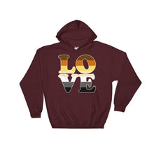 Hooded Sweatshirt - Bear Pride Love Maroon / S