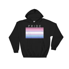 Hooded Sweatshirt - Bigender Pride Black / S