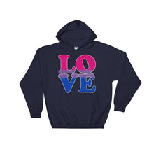 Hooded Sweatshirt - Bisexual Love Navy / S