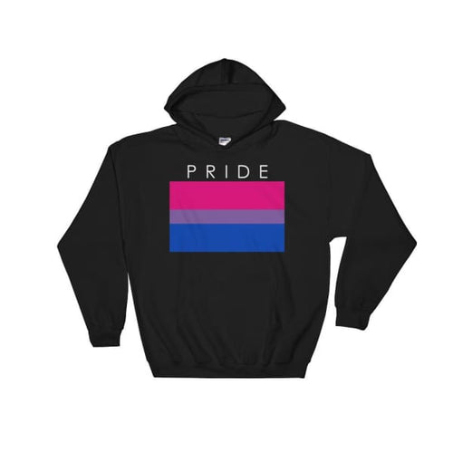 Hooded Sweatshirt - Bisexual Pride Black / S
