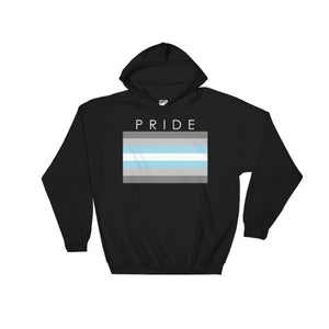 Hooded Sweatshirt - Demiboy Pride Black / S