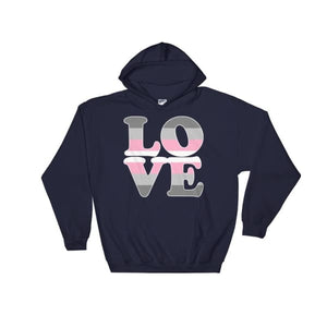 Hooded Sweatshirt - Demigirl Love Navy / S