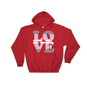 Hooded Sweatshirt - Demigirl Love Red / S