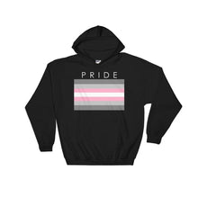 Hooded Sweatshirt - Demigirl Pride Black / S