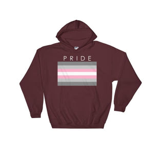 Hooded Sweatshirt - Demigirl Pride Maroon / S