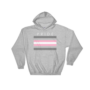 Hooded Sweatshirt - Demigirl Pride Sport Grey / S
