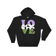 Hooded Sweatshirt - Genderqueer Love Black / S