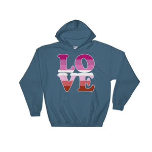 Hooded Sweatshirt - Lesbian Love Indigo Blue / S