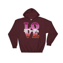 Hooded Sweatshirt - Lesbian Love Maroon / S