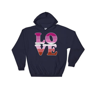 Hooded Sweatshirt - Lesbian Love Navy / S
