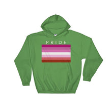 Hooded Sweatshirt - Lesbian Pride Irish Green / S