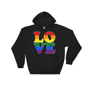 Hooded Sweatshirt - Lgbt Love Black / S