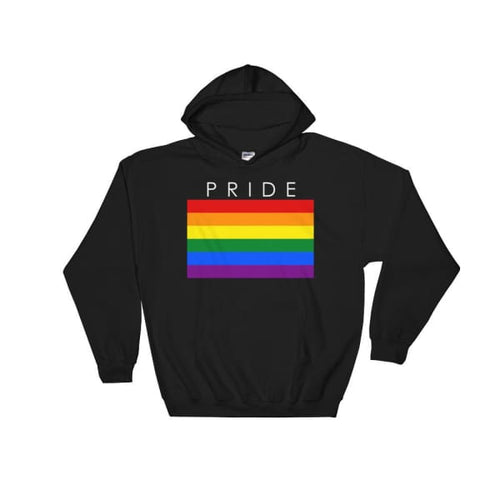 Hooded Sweatshirt - Lgbt Pride Black / S