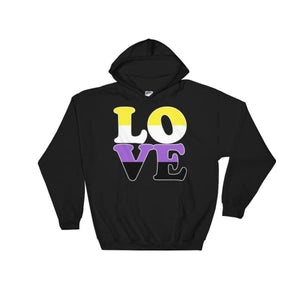 Hooded Sweatshirt - Non Binary Love Black / S