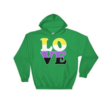 Hooded Sweatshirt - Non Binary Love Irish Green / S