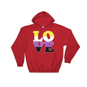 Hooded Sweatshirt - Non Binary Love Red / S