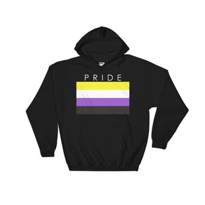 Hooded Sweatshirt - Non Binary Pride Black / S