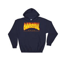 Hooded Sweatshirt - Omnisexual Flames Navy / S