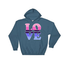 Hooded Sweatshirt - Omnisexual Love Indigo Blue / S