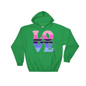 Hooded Sweatshirt - Omnisexual Love Irish Green / S