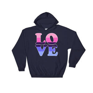 Hooded Sweatshirt - Omnisexual Love Navy / S