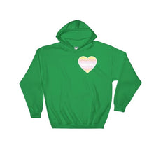 Hooded Sweatshirt - Pangender Heart Irish Green / S