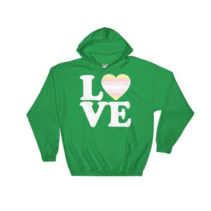 Hooded Sweatshirt - Pangender Love & Heart Irish Green / S