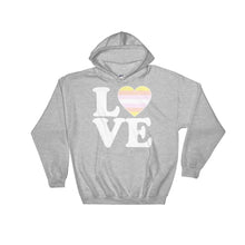Hooded Sweatshirt - Pangender Love & Heart Sport Grey / S