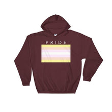 Hooded Sweatshirt - Pangender Pride Maroon / S