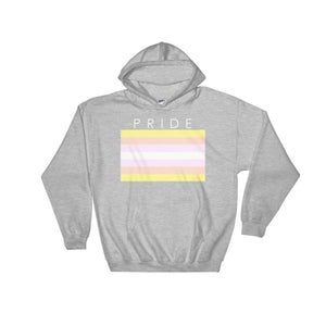 Hooded Sweatshirt - Pangender Pride Sport Grey / S