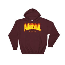 Hooded Sweatshirt - Pansexual Flames Maroon / S