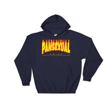 Hooded Sweatshirt - Pansexual Flames Navy / S